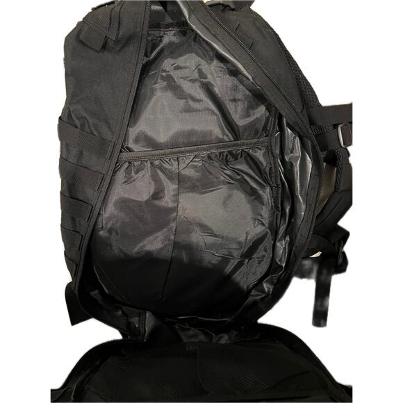 Generic Black Canvas Tactical Backpack - Picture 5 of 6